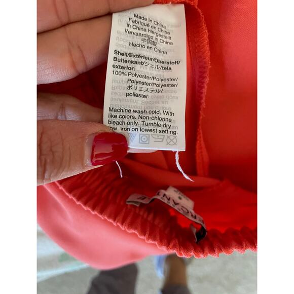 J. Crew High Rise 3" Elastic Tie Waist Shorts Peach Orange Size Small - Picture 5 of 6